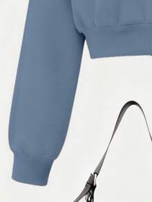 SHEIN 3件套女士休闲简约吊带背心、短款拉链连帽衫和阔腿裤套装，适合日常穿着