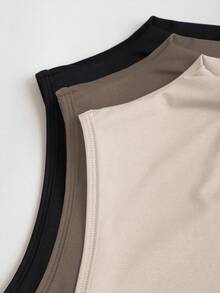 Sweetra Women's Ruched Fitted Summer Top - Multicolor - View 8