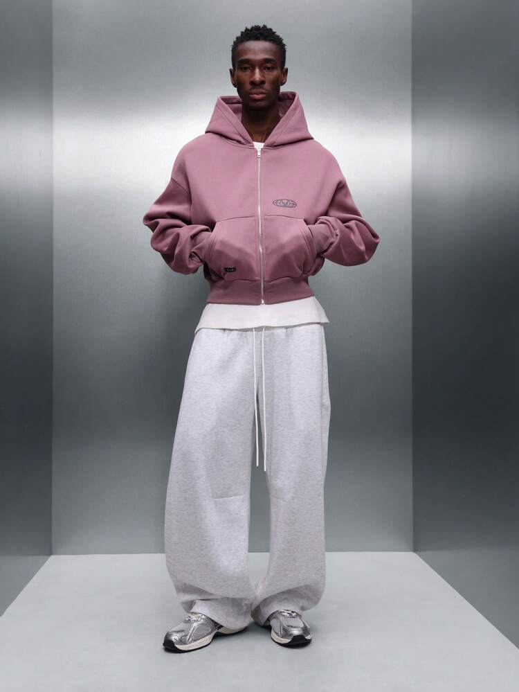 PLAYBOY X SUMWON Kurzer Kapuzenpullover mit Reißverschluss