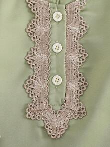 中东风格传统刺绣长袖上衣和裤子套装，适合男婴 - 綠色 - 查看 4