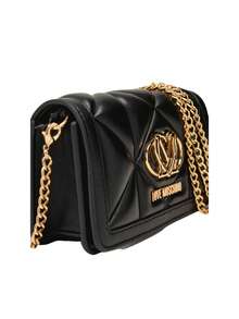 Embossed Quilt Mini Women's Crossbody Wallet Black - Black - View 3