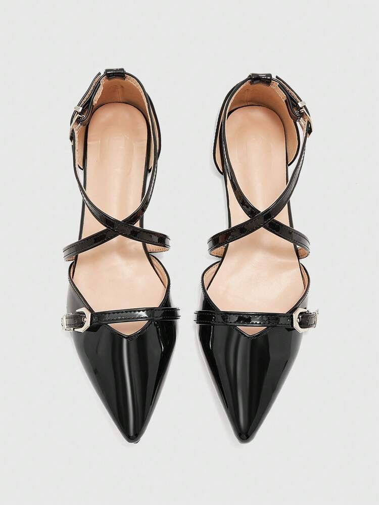 CUCCOO BIZCHIC Women's Fashionable, Elegant, Versatile, Pointed Toe Flats For Christmas