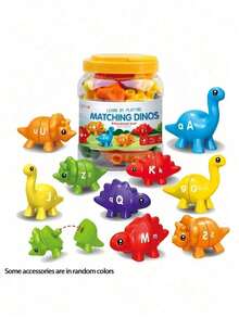 Rainbow Letters Dinosaur Alphabet Matching Toy Tactile Surfaces Interactive Learning Game Cognitive Development Family Bonding Activity Christmas Stocking Fillers Holiday Gift Ideas Scandinavian Style Cottage Core Aesthetic Must Haves - Multicolor - View 11