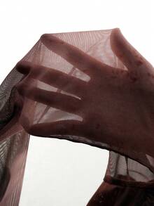 MaterniChic Maternity Elegant Printed Ruched Long Sleeve T-Shirt Maternity Tops Maternity Shirts For Women Pregnancy Shirts Maternity Long Sleeve Top Square Neck Maternity Top Breastfeeding Shirt - Multicolor - View 7