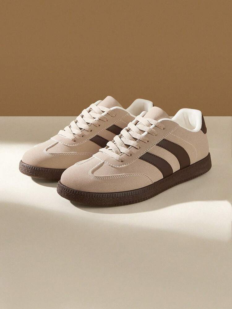 CUCCOO EASI Contrast Color Lace-Up Casual Fashionable Comfortable Sneakers For Christmas