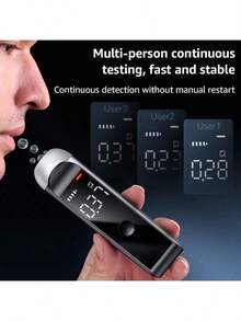 Automatic Alcohol Tester Professional Breath Alcohol Tester Rechargeable Breathalyzer Alcohol Test Tools