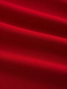 SHEIN MOD Women Ruffle Floral Print Red Strapless Bodycon Dress,Red Dress,Santa Dress, Party Women Dress,New Year Eve Dress,Valentine Outfits - Red - View 4