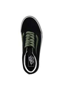 Vans Old Skool Men's Shoes Black VN000D7ZYJ71 - Black/Green - View 3