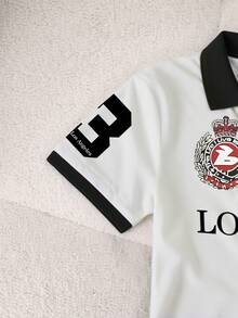 Rovax 女士休闲印花短袖短款上衣 - 黑與白 - 查看 5