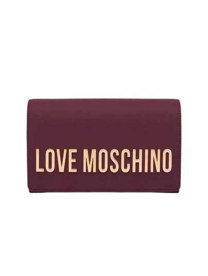 Logo-Plaque Women's Crossbody Bag Dark Purple