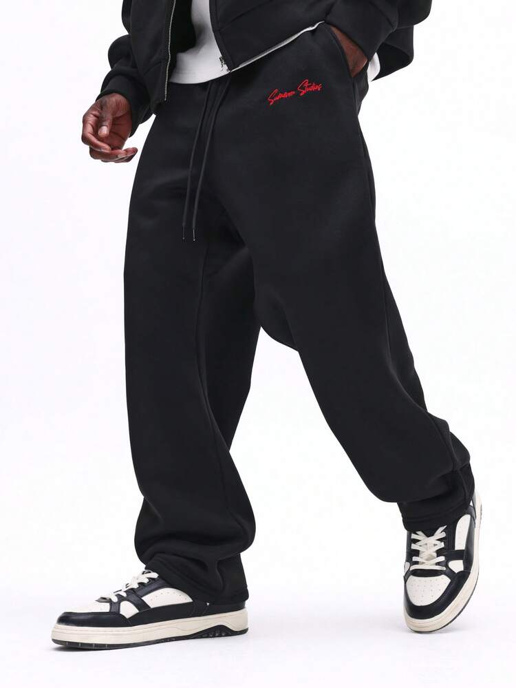 Drawstring Sweatpants With Elastic Cuffs