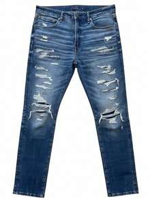 Denim Hombre Classic Skinny Fit / Heavy Ripped - Faded denim - Ver 1