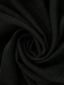 SHEIN LUNE 三件套亮片拼接无袖上衣、七分袖外套和裤子，大码派对套装 - 黑色 - 查看 8