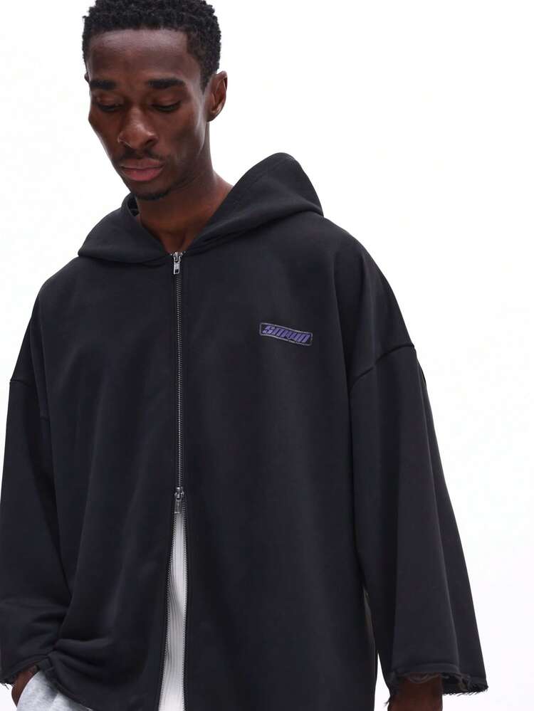 Oversized Boxy Fit Full Zip Hoodie