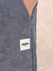 SUMWON Boys Ribbed Corduroy Pull On Elastic Waist Casual Pants Comfortable Relaxed Fit Everyday School Wear Drawstring Trousers Vacation - Grey - View 5