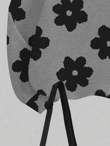 2件套少女休闲印花圆领长袖卫衣和打底裤套装，秋冬季