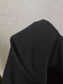 Franclia 大码女士优雅休闲通勤度假下午茶圣诞派对奢华纯色黑色杏色撞色翻领半门襟金属扣收腰长袖连衣裙，秋冬款