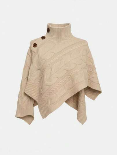 Franclia Retro Diamond Pattern Contrast Color Polo Collar Casual Loose Pullover Sweater, Suitable For Early Autumn, Autumn/Winter