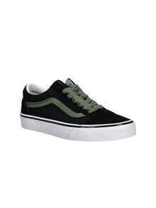 Vans Old Skool Men's Shoes Black VN000D7ZYJ71 - Black/Green - View 2