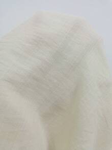 Franclia Vestido midi ajustado de manga corta con decoración de cinturón cruzado en la cintura y botón de estrella de mar metálico, casual de negocios, color albaricoque, primavera/verano - Albaricoque - Ver 3