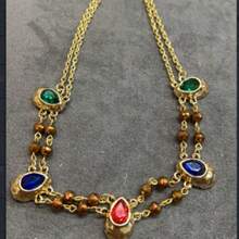 Glisma 女士吊坠项链、服饰、哥特风、复古风、串珠、西部风珠宝、金属质感、宝石、秋冬款、送给妈妈/女士/女孩/母亲的礼物、高档、复古、十字架 - 彩色 - 查看 8