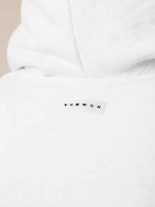 SUMWON WOMEN Oversized Hooded Cowl Neck Pullover Sweatshirt Long Sleeve Casual Comfort Fleece Top Fall Winter Cozy Loungewear - White - View 6
