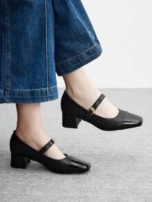 CUCCOO BIZCHIC Bombas minimalistas versátiles y de moda para mujer - Negro - Ver 1