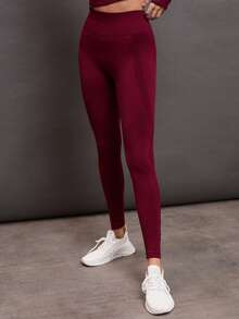 Activina Tummy Control Sports Leggings Yoga Women Pants - Redwood - View 2