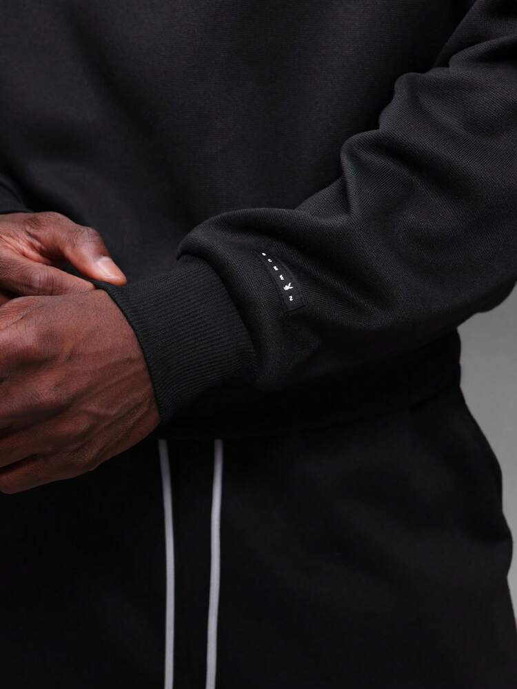 PLAYBOY X SUMWON Moletom Gola Careca Oversized com Estampa de Logo Gráfico nas Costas, Moletom Casual de Manga Longa para Outono e Inverno, Confortável
