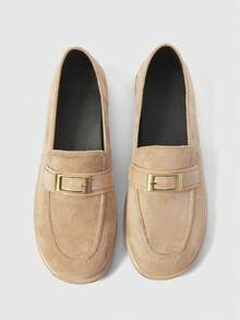 Sleekvia Women's Fashionable Versatile Casual Minimalist Flats For Christmas - Apricot - View 2