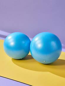 Joivida 1pc Mini Exercise Pilates Yoga Ball Home Stability Small Curved Board Squishy Training Improves Balance With An Inflatable Straw 9.8 Inches