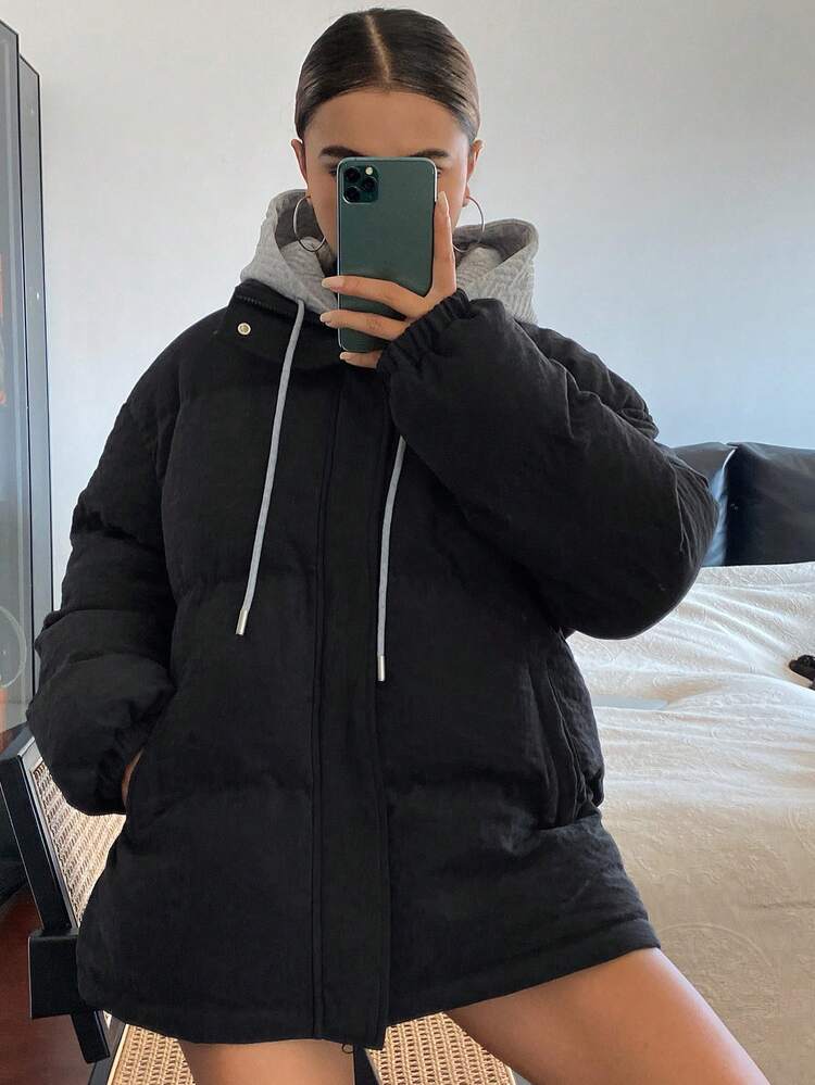 Women's Hooded 2 In 1 Padded Coat, Autumn/Winter