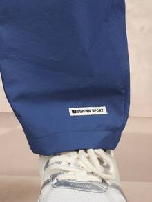 Bộ đồ thể thao SUMWON Tokyo Japan Script gồm áo hoodie và quần dài, tay dài, cổ tròn, thích hợp mặc đi chơi, đi nghỉ mát. - Màu xanh lam - Xem 7