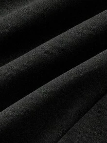 SHEIN MOD Women's Black Lace Patchwork Flare Elegant Halter Jumpsuit, Elegant Jumpsuit For Women, Elegant Outfit For Party, Black Club Outfit, Sexy Date Night Outfit, Lace Jumpsuit, Bodycon Jumpsuit,Spring Outfit Women - Black - View 5