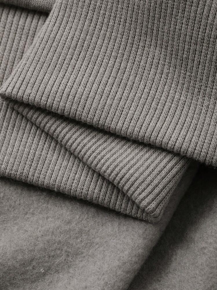 Women's Turndown Collar Plaid Print Fleece Pullover Casual Sweatshirt