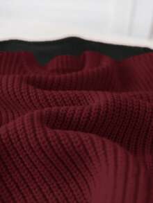 SHEIN 2 件套开学季男孩棕色和卡其色纹理宽松套头衫，适合休闲装、居家装和学校装 - 紅色 - 查看 9