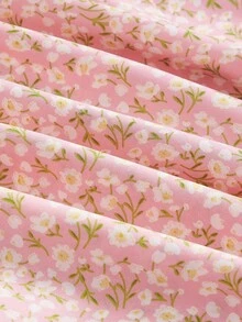 SHEIN MOD Ditsy Floral Print Ruched Bust Split Thigh Dress,Pastel Dresses For Women - Multicolor - View 3