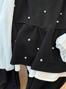 GlowEve CURVE 大码休闲通勤无袖上衣+松紧腰宽松裤两件套