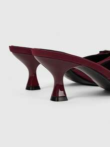 Sleekvia Women's Strap High Heel Slide Sandals, Summer New Arrival - Burgundy - View 9