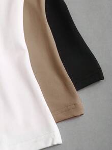 Sweetra 女士休闲褶皱圆领背心，夏季 - 彩色 - 查看 8