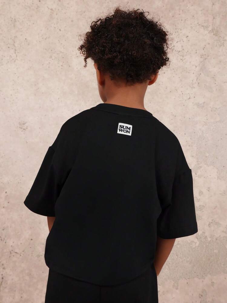 T-shirt oversize con stampa a banana