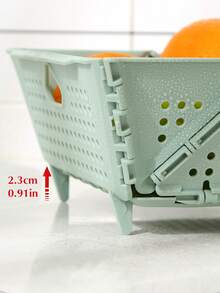 Joivida 1 Giỏ đựng đồ bằng nhựa Macron nhiều màu sắc có thể gấp gọn, hoàn hảo để cất giữ và sử dụng hàng ngày, dễ dàng lắp ráp, có thể sử dụng trong nhà bếp, phòng tắm, văn phòng, phòng khách, lớp học, nhà ở - Nhiều màu - Xem 11