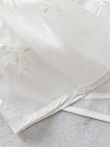 GlowEve CURVE 大码女式优雅新款中国风两件套，刺绣上衣和裙子，秋季新款 - 彩色 - 查看 3