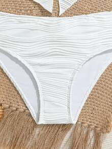 SHEIN Tween Girls Floral Print Spaghetti Strap Bikini 2-Piece Swimsuit, Spring/Summer Seashell Bathing Suit Swimsuits For Teen Girls White High Waist Swimsuit Set White Bikini Set Bathing Suit Sets 3 Piece Bikini Set Modest Bikini Set Girls Two Pieces Bathing Suit Beachwear For Tweens Two Pieces Set Swim Suites Two Pieces Longer Top Teens Tankini For Tweens Kids Tankini White High Waist Bikini Modest Bikini Set Petite Swimwear Bathing Suit Set Summer Two Piece White Swimsuit 2 Piece Bikini Set - White - View 5