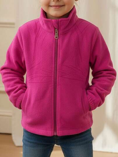 Sudadera Tipo Polar con Cierre | Niña | Suavidad y Calidez Todo el Día