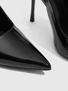 CUCCOO SZL Women's Pointed Toe Everyday Versatile Fashionable Elegant High Heels For Christmas Spring Shoes - Black - View 10