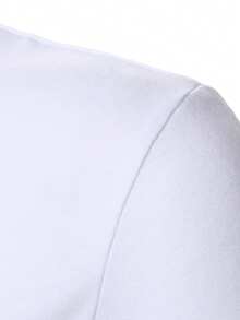 Manfinity Mode 男士多色条纹短袖Polo衫，涤纶面料，运动高尔夫风格，常规长度，白色Polo衫，男士T领T恤，男士高尔夫球衫，男士条纹Polo衫，男士夏季服装 - 彩色 - 查看 3