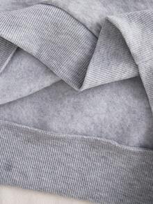 SHEIN Sparklyn 2pcs/Set Tween Girls Elegant Commuting & School Wear Bowknot Sweatshirt + Cake Skirt