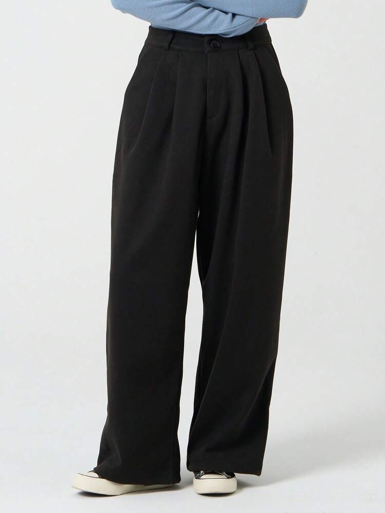 High-Waisted Elegant Draping Casual Straight-Leg Pants For Women
