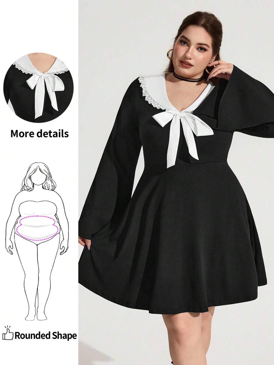 Enliva Plus Size Women's Adjustable Strap Halloween Printed Dress, Halloween Costume OutfitGoth/Gothic Women Clothes/Halloween Plus Size /Halloween Costume,